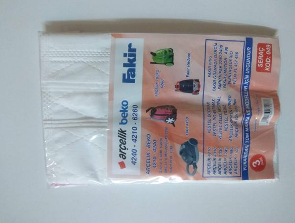 Bez Süpürge Torbası Fakir-Electrolux-Felix-Arcelik ASN-SPR-049 - Image 1