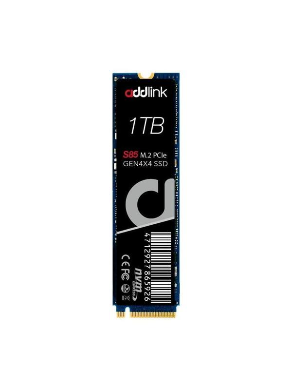 Addlink S85 1tb 6000/5400 Mb/s M.2 2280 Pcıe 4.0 Nvme 1.4 3D Nand Flash SSD AD1TBS85M2P - Image 1