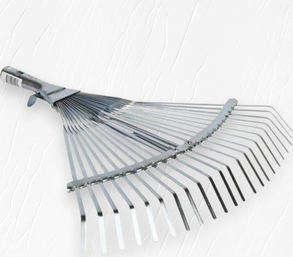 Garda Ayarlı Metal Çim ve Yaprak Toplama Tırmığı 30-45 cm - Image 1