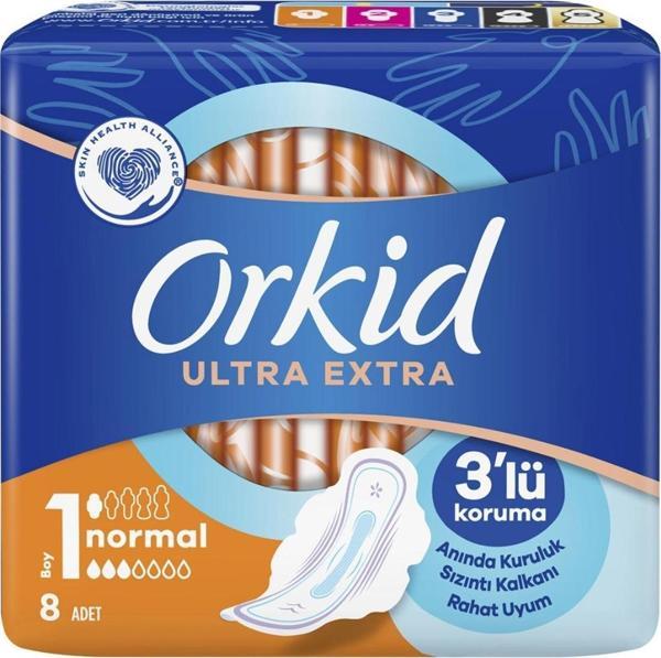 Orkid Ultra Extra Normal Tekli Paket No: 1 8'Li *3 Paket - Image 1