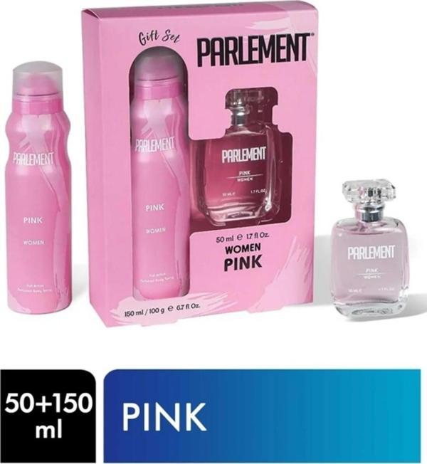 Parlement 50 Ml Pink Kadın Parfüm + 150 Ml Deodorant Seti - Image 1