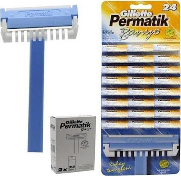 Gillette Permatik Banyo 48 Adet 2X24 Adet Kartela - Image 1