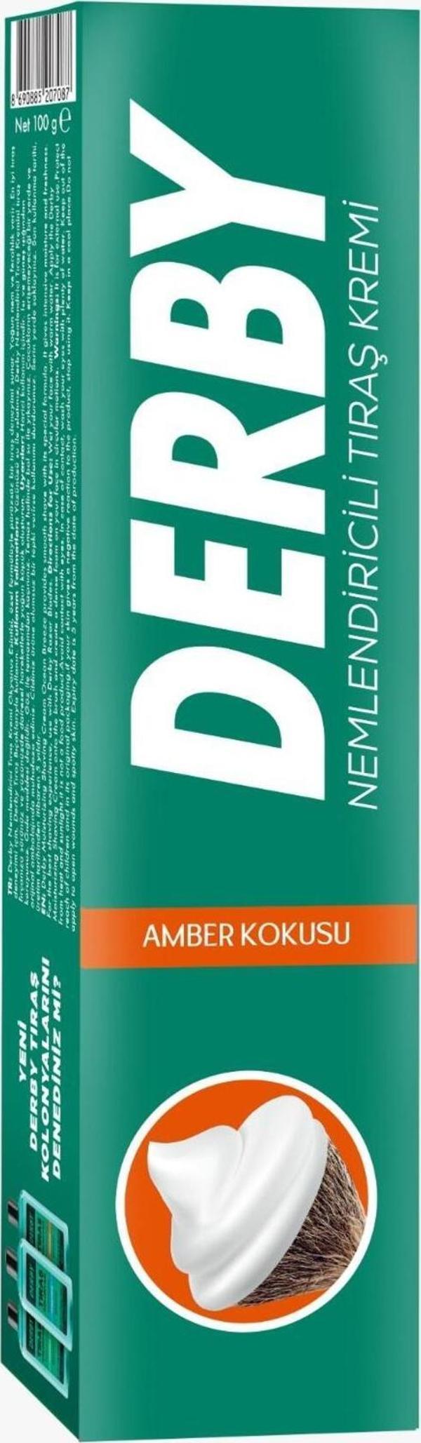 Derby Traş Kremi 100Gr Amber Kokusu X 3 Adet - Image 1