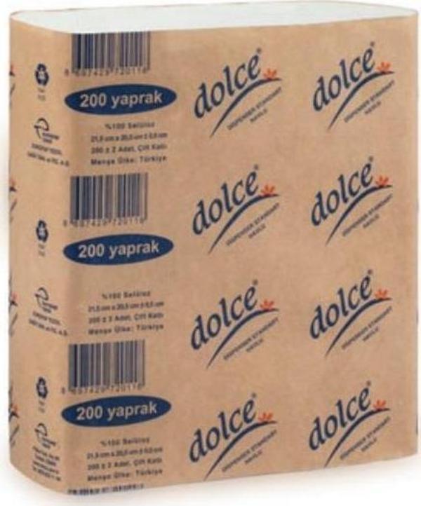 DOLCE Z KATLAMA HAVLU 200 LÜ 12 PAKET - Image 1