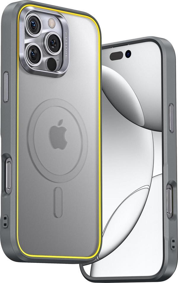 Aohi The Future Iphone 16 Pro Max Kılıfı, Magsafe Uyumlu Telefon Kılıfı, Natural Titanium - Image 1