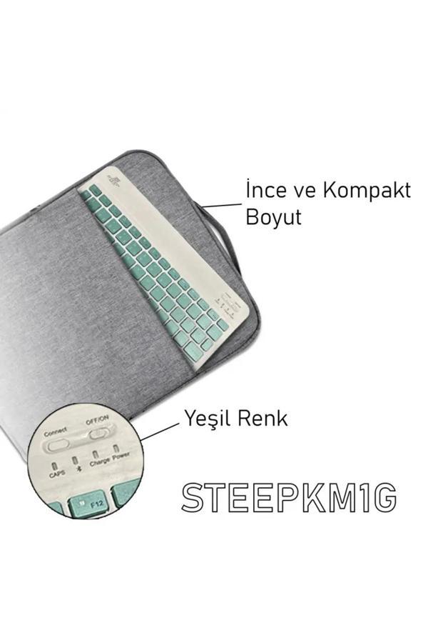 Steep Solid Magic Yeşil Şarjlı Bluetooth Klavye Mouse Set - Image 1