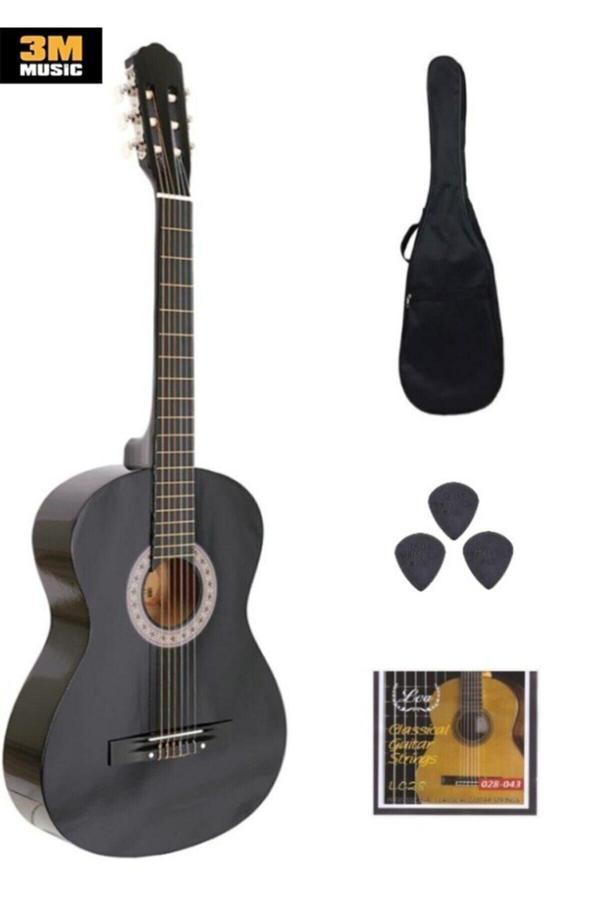 3m Music Klasik Gitar Seti 4/4 Tam Boy - Image 1
