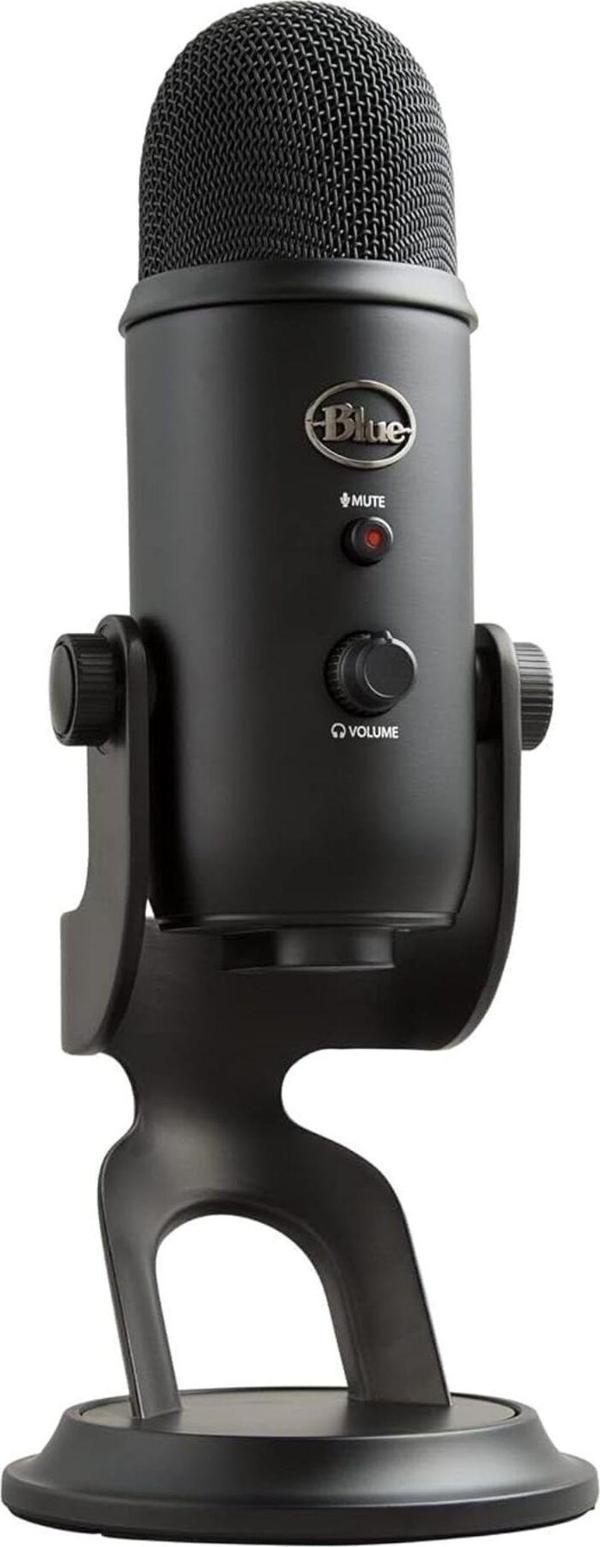 Logitech Blue Yeti Usb Mikrofon Pc, Mac, Oyun, Kayıt, Yayın İçin - Blackout - Image 1