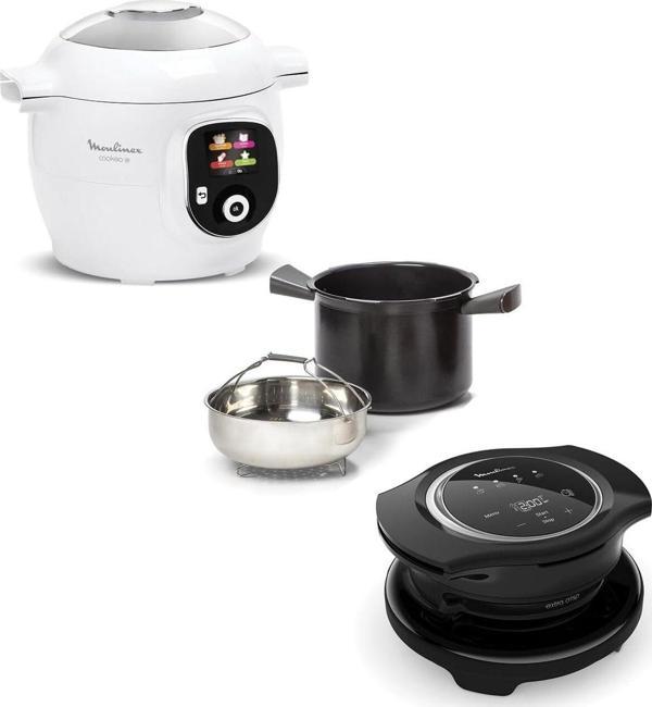 Moulinex Cookeo+ Smart Multicooker Seti – 6L Akıllı Düdüklü Tencere + Extra Crisp Ünitesi - Image 1