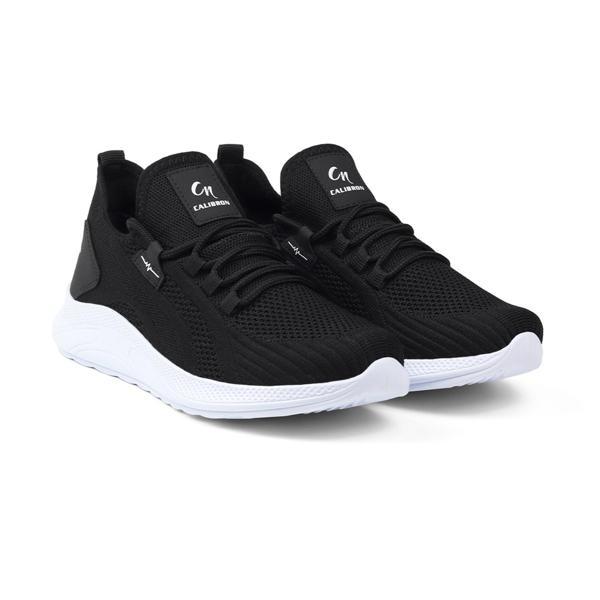 Erkek Siyah Beyaz Sneaker Spor Ayakkabı Rahat Hafif Günlük - Image 1