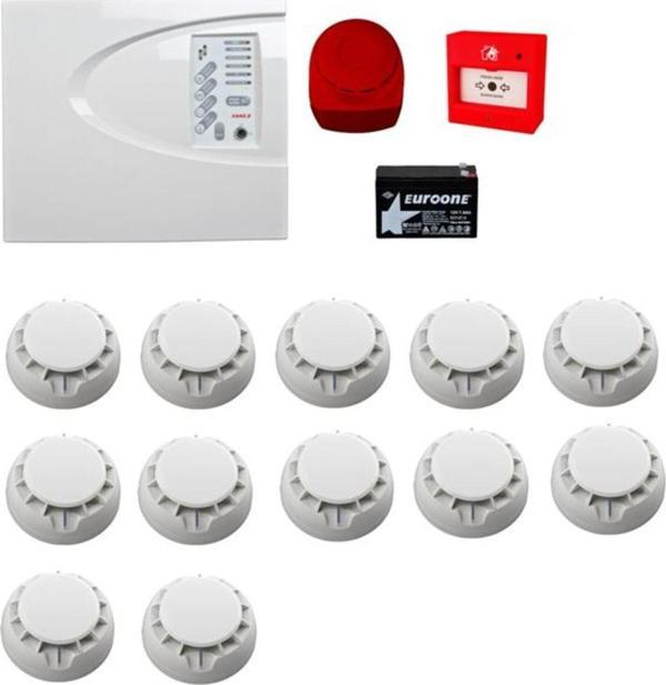 Teletek Yangın Alarm Sistemi Seti 12 Li - Image 1