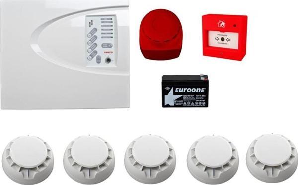 Teletek Yangın Alarm Sistemi Seti 5 Li - Image 1