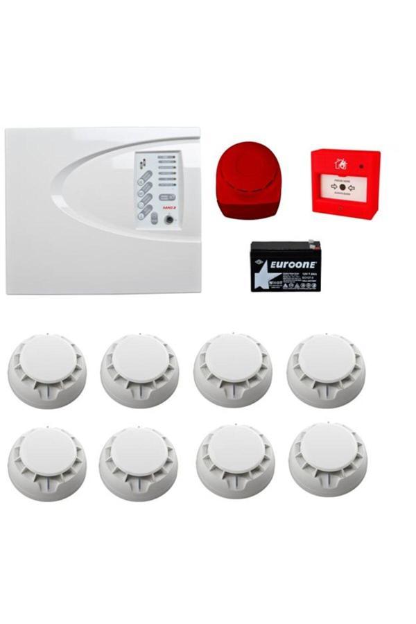 Teletek Yangın Alarm Sistemi Seti 8 Li - Image 1