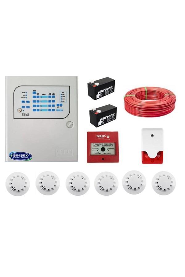 Codesec 6 Lı Yangın Alarm Seti Kablo Dahil - Image 1