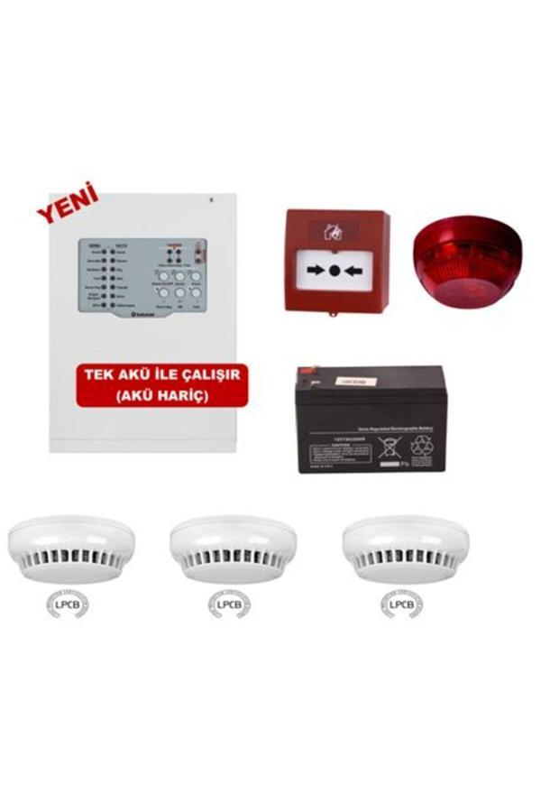 Teknim Teknim Yangın Alarm Sistemi Seti 3 Lü - Image 1