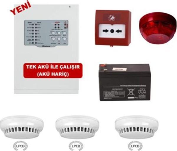 Teknim Teknim Yangın Alarm Sistemi Seti 3 Lü - Image 1
