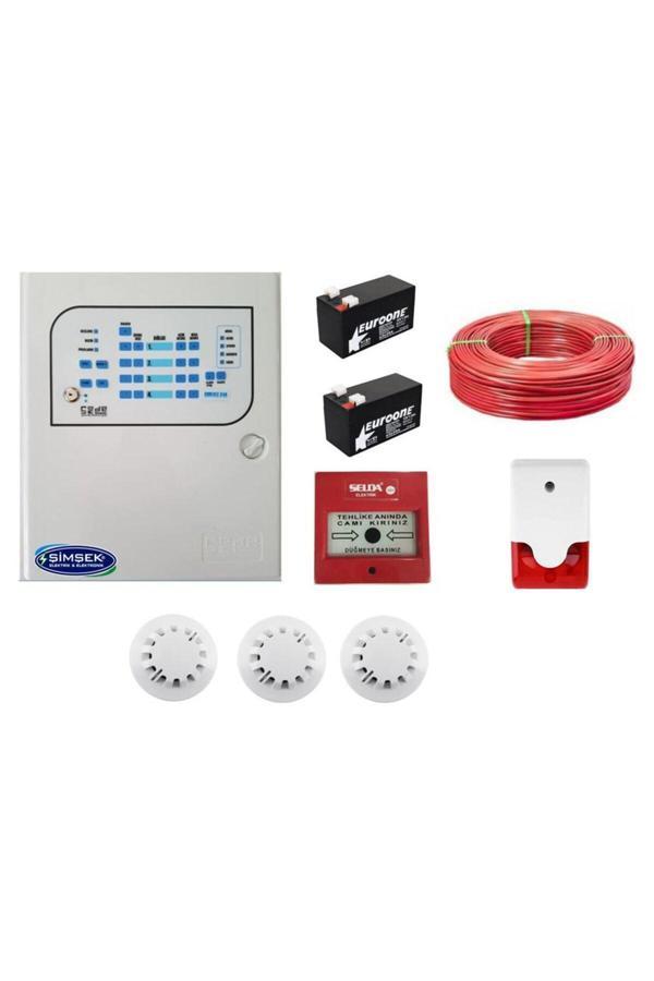 Codesec 3 Lü Yangın Alarm Seti Kablo Dahil - Image 1