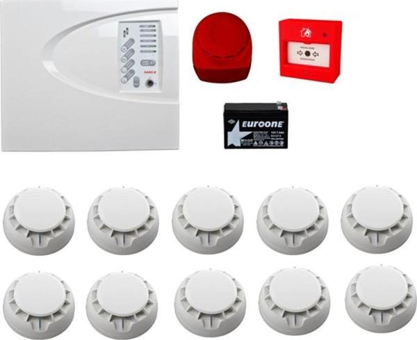 Teletek Yangın Alarm Sistemi Seti 10 Lu - Image 1
