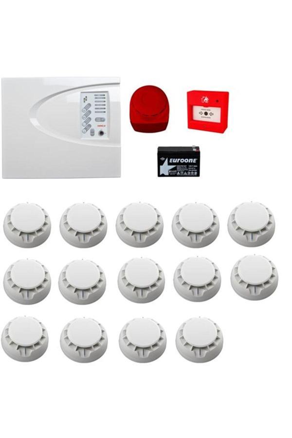 Teletek Yangın Alarm Sistemi Seti 14 Lü - Image 1