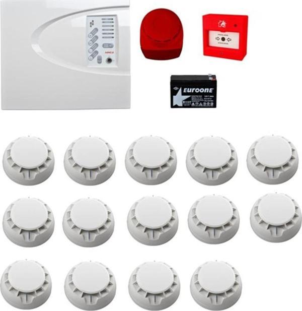 Teletek Yangın Alarm Sistemi Seti 14 Lü - Image 1