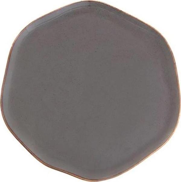 Porland Pure Seasons Koyu Gri Düz Tabak 21cm - Image 1