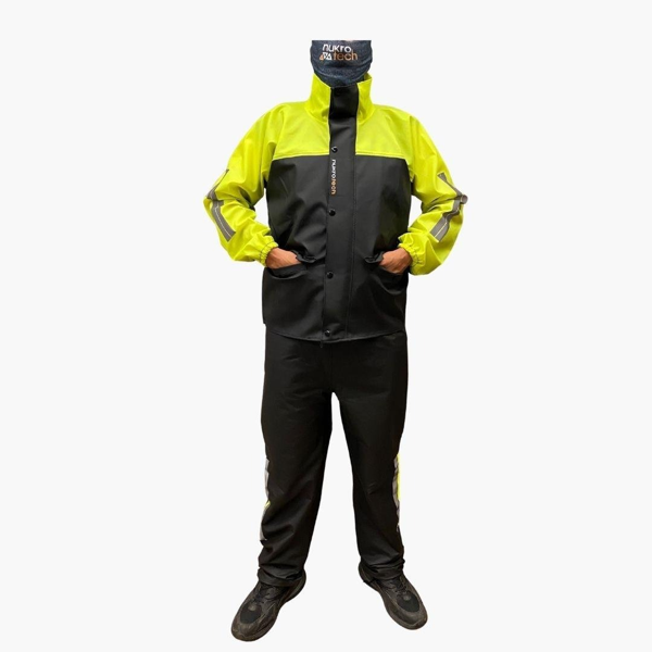 NUKROTECH ASTARLI PVC KURYE PAKETÇİ YAĞMURLUK - Image 1