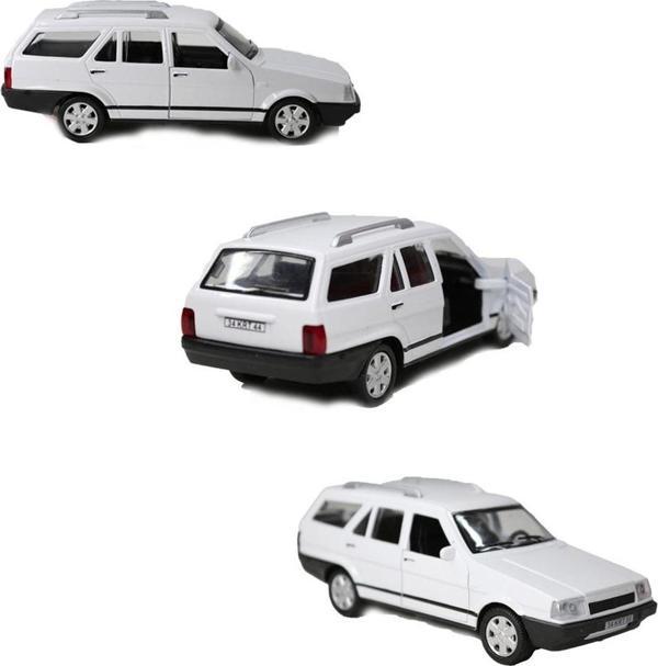 Berattoys Kartal Model Araba Sesli Işıklı  Çek Bırak Metal Oto Kartal 1.36 Ölçek Tofaş Kartal Beyaz - Image 1