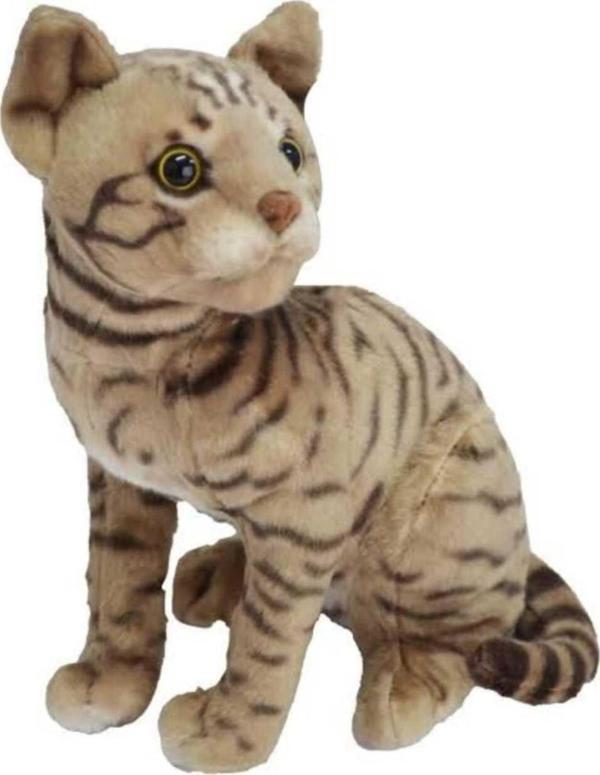 Berattoys 30 Cm Sesli Peluş Kedi Miyavlayan Kedi Peluş Oyuncak Kedi Hediyelik Peluş Uyku Arkadaşı - Image 1