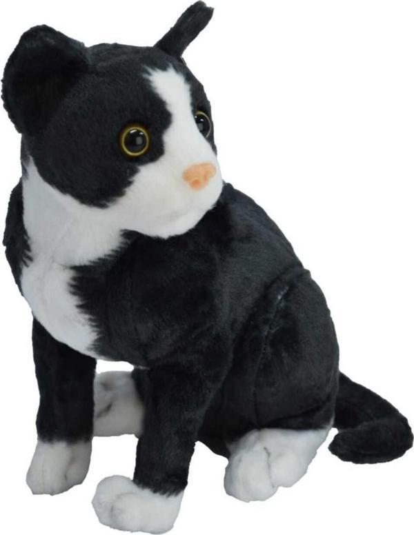 Berattoys 30 Cm Sesli Peluş Kedi Miyavlayan Kedi Peluş Oyuncak Kedi Hediyelik Peluş Uyku Arkadaşı - Image 1
