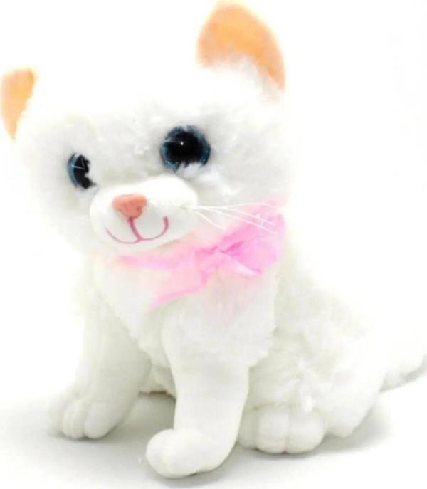 Berattoys 30 Cm Sesli Peluş Kedi Miyavlayan Pelüş Kedi - Image 1