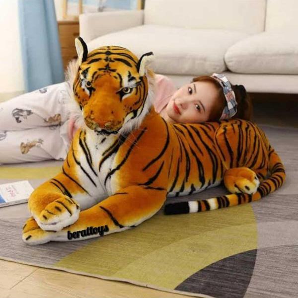 Berattoys Dev Kaplan 120 Cm Peluş Kaplan Hediyelik Peluş Oyuncak - Image 1
