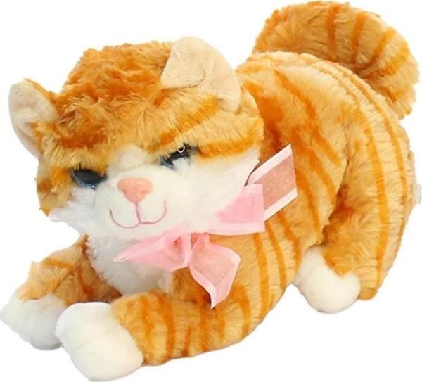 Berattoys 30 Cm Peluş Kedi Sesli Miyavlayan Kedi Oyuncak Kedi Sesli Kedi - Image 1