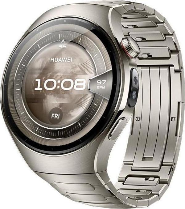 Huawei Watch 5 46mm Titanyum Kasa Titanyum Akıllı Saat - Image 1