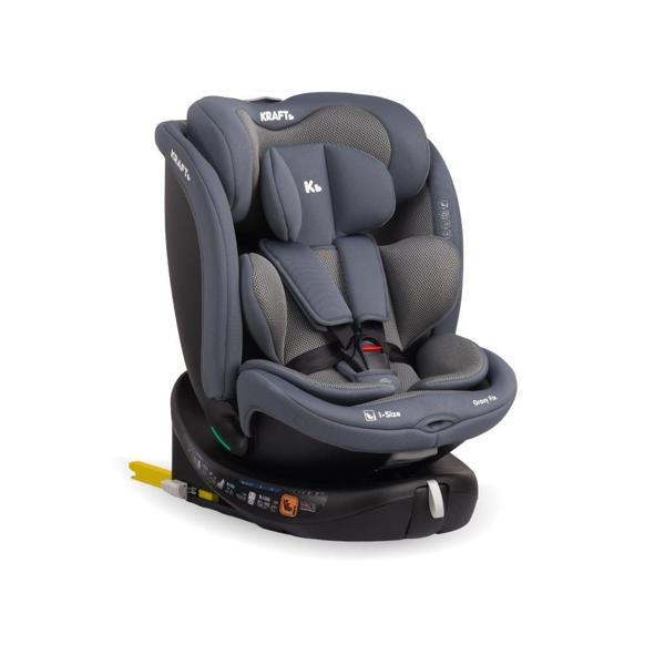 Grovy Fix i-Size 40-150 cm (0-36 kg) Oto Koltuğu Gri - Image 1