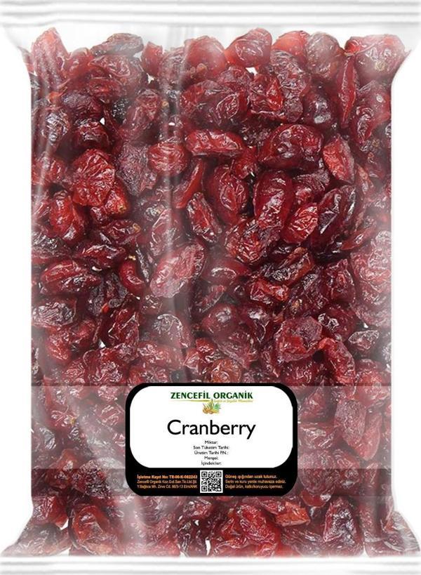 Yaban Mersini Kurusu Cranberry 1 Kg. Kırmızı Kranbery Ithal Yaban Mersini - Image 1