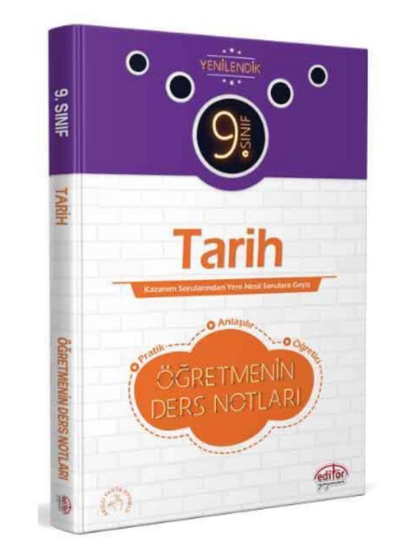 Editör Yayınevi 9. Sınıf Tarih Öğretmenin Ders Notları - Editör Yayınevi - Image 1