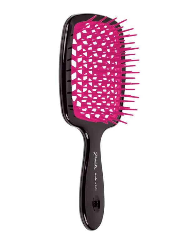 Janeke Superbrush Siyah Pembe Saç Fırçası - Image 1