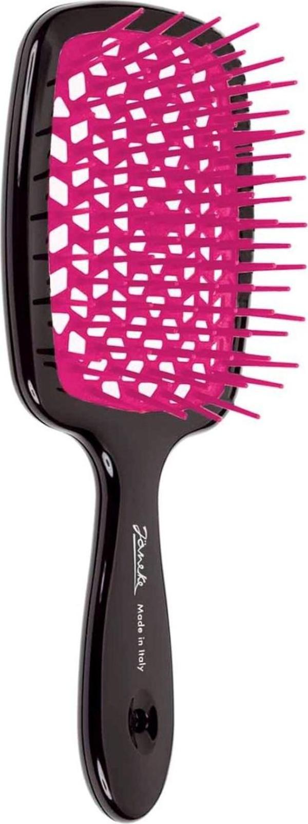 Janeke Superbrush Siyah Pembe Saç Fırçası - Image 1
