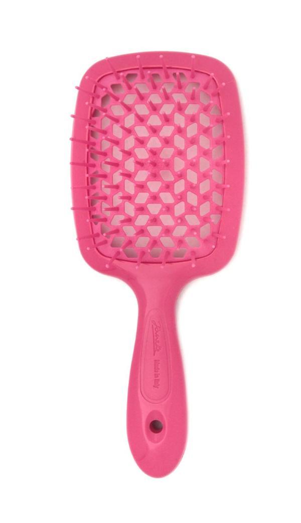 Janeke Superbrush Pembe Neon Saç Fırçası - Image 1