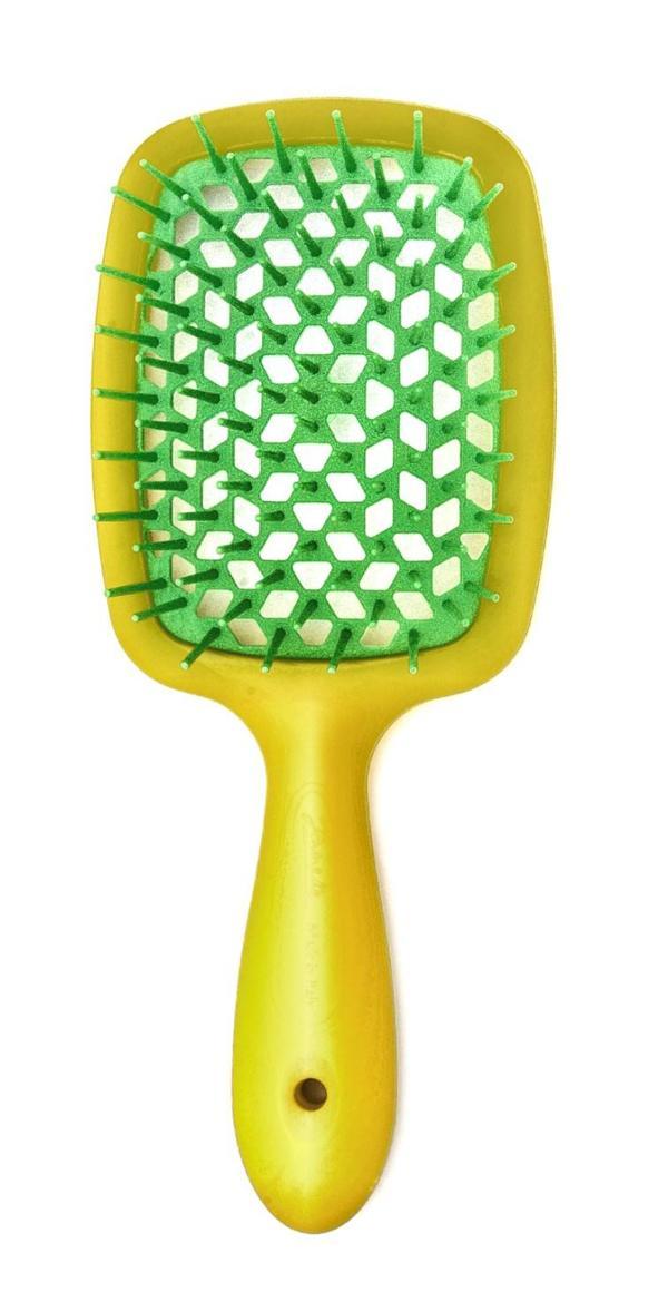Janeke Superbrush Sarı Yeşil Saç Fırçası - Image 1
