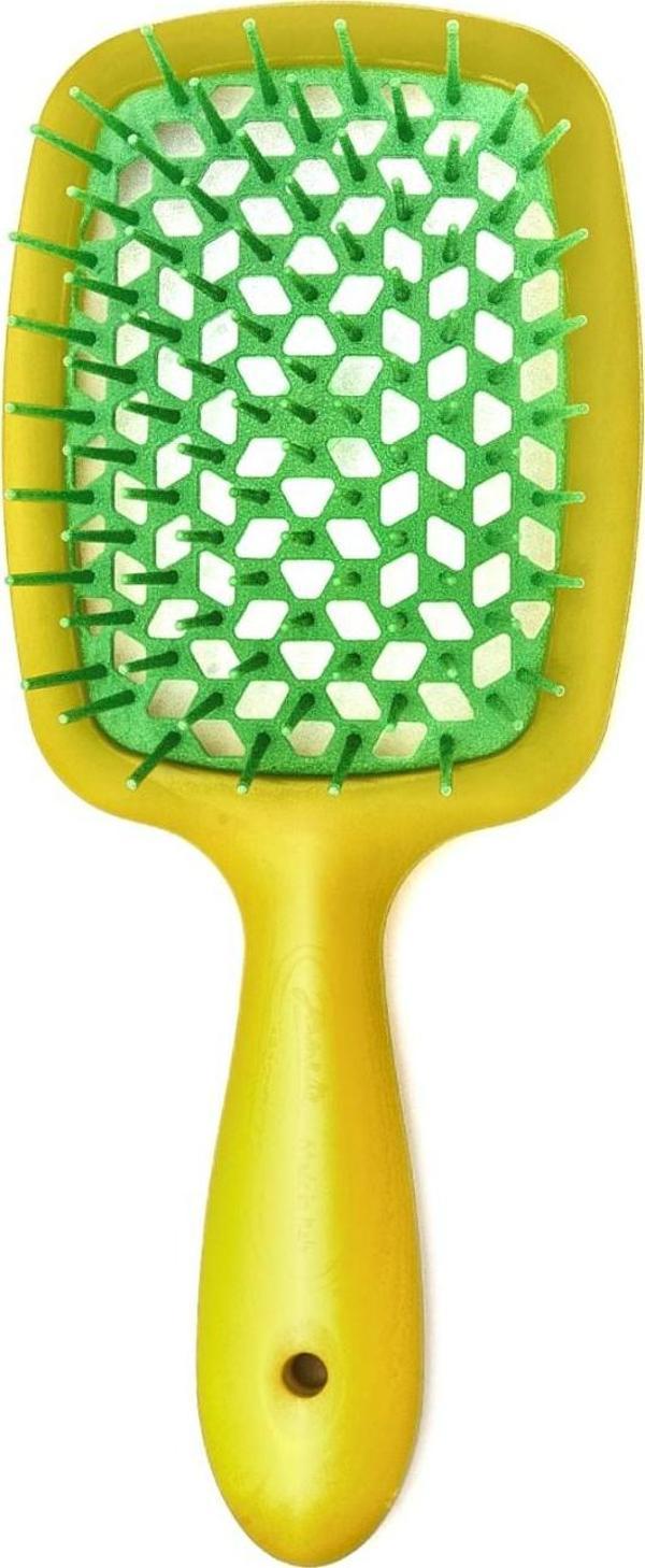 Janeke Superbrush Sarı Yeşil Saç Fırçası - Image 1