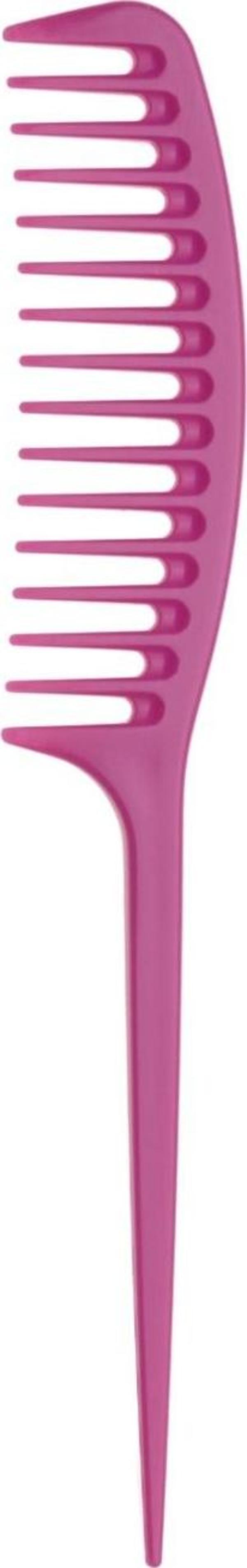 Janeke Fashion Comb Fuşya Saplı Şekillendirici Saç Tarağı - Image 1