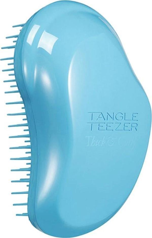 Tangle Teezer Thick ve Curly Azure Mavi Saç Fırçası - Image 1