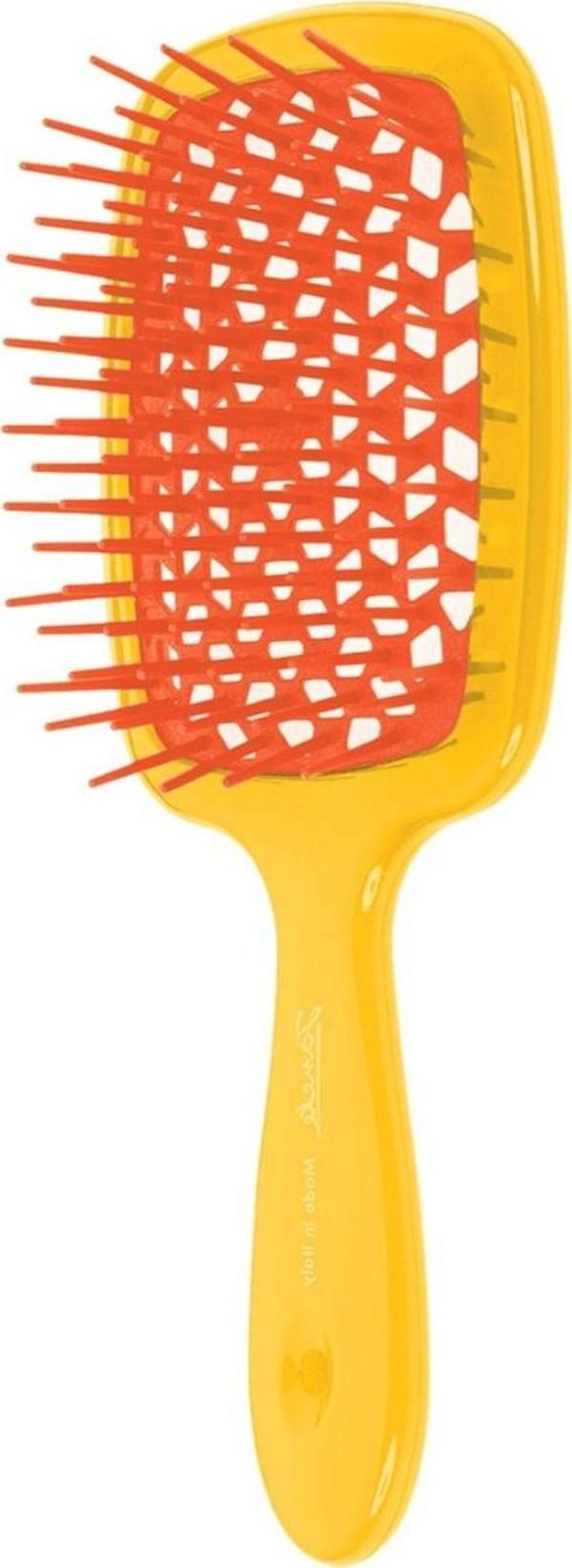 Janeke Superbrush Sarı Turuncu Saç Fırçası - Image 1