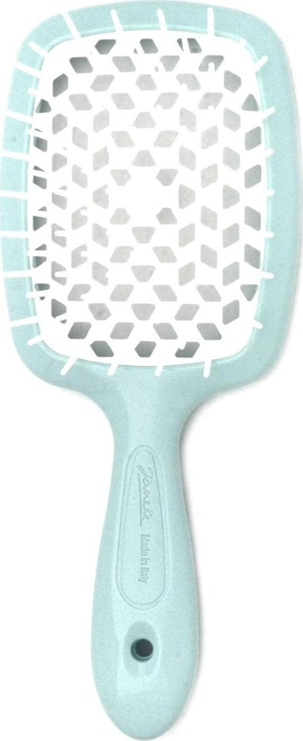 Janeke Superbrush Turkuaz Beyaz Saç Fırçası - Image 1