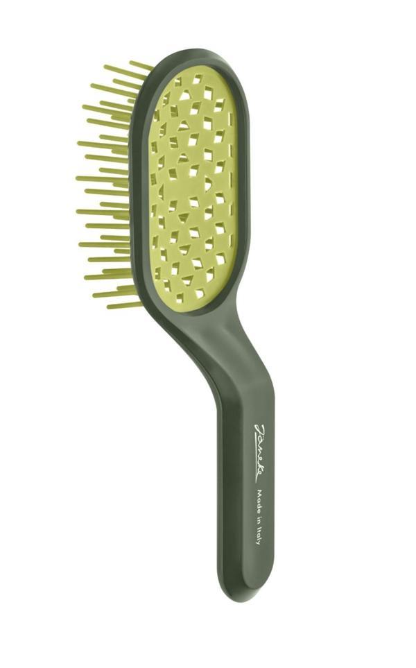 Janeke Curvy Bag Vented Lime Delikli Saç Açma Fırçası - Image 1
