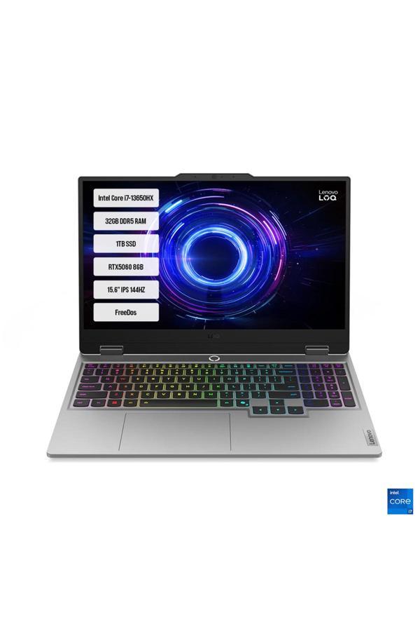 LOQ 15IRX10 83JE00J5TR-06 i7-13650HX 32GB DDR5 1TB SSD RTX5060-8GB 15.6" IPS 144Hz FreeDos - Image 1