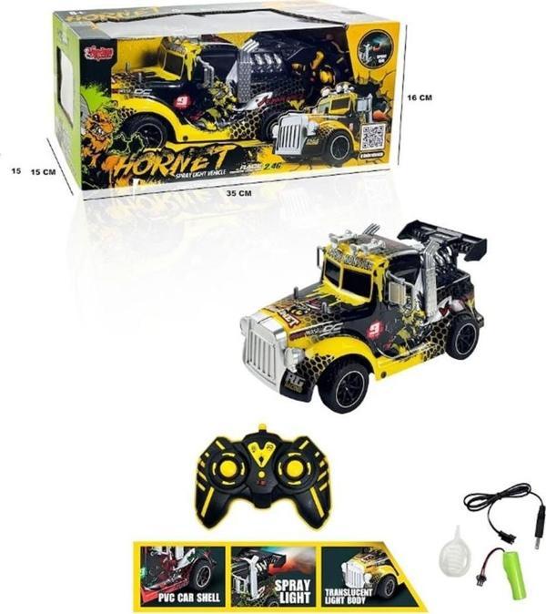 Uzaktan Kumandalı Full Fonksiyon Buhar Çıkartan Çekici Tır Kafası Kız Erkek Çocuk Oyuncak Eğitici Oy - Image 1