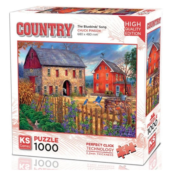 Ks Games Bluebirds's Song Puzzle 1000 Parça 20676 Kız Erkek Çocuk Oyuncak Eğitici Oyuncaklar - Image 1