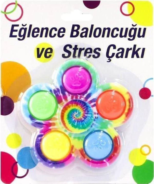 EĞLENCE BALONCUĞU VE STRES ÇARKI Kız Erkek Çocuk Oyuncak Eğitici Oyuncaklar - Image 1